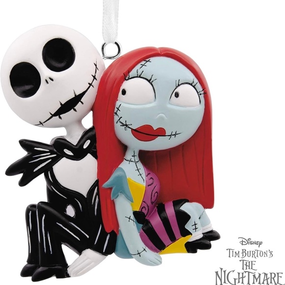 Holiday Ornament Disney Tim Burton's The Nightmare Before Christmas Jack & Sally - Picture 5 of 5